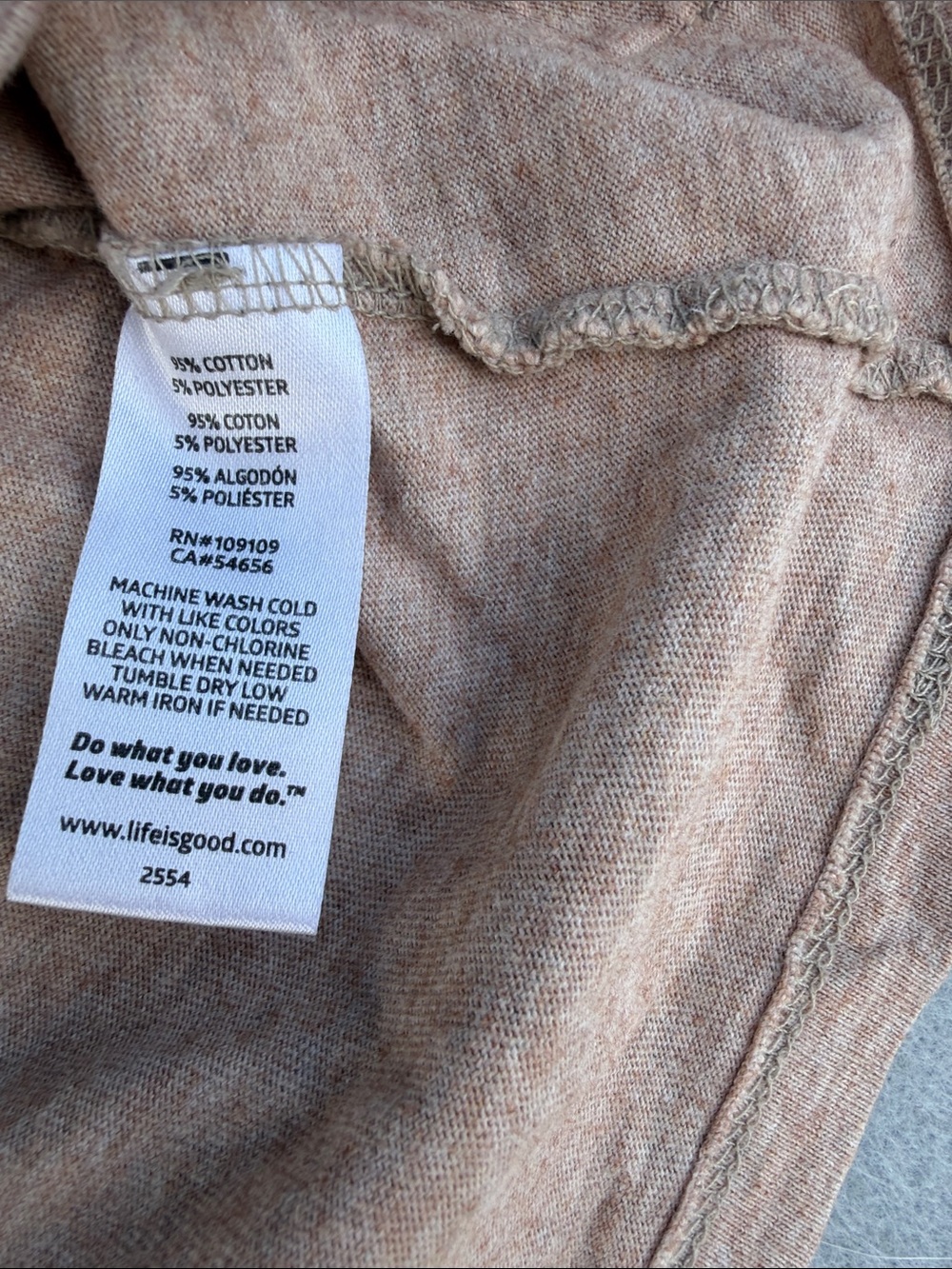 Life Is Good Heathered Mauve 'Happy Hour' Graphic Tee - Picture 4 of 5